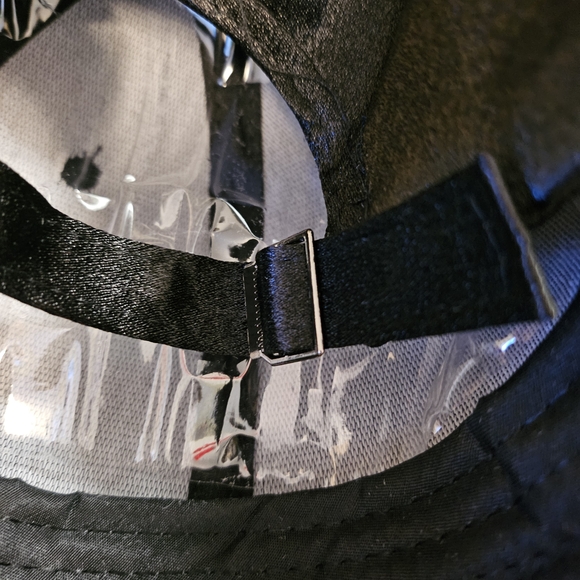 Black Satin Baseball Cap - Picture 2 of 4